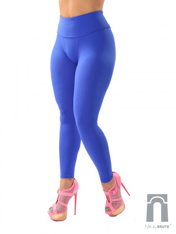 cheeks legging in blue matt spandex 4